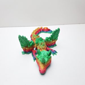 3D-geprinte, gearticuleerde (beweegbare) draak