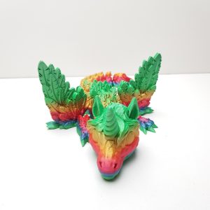 3D-geprinte, gearticuleerde (beweegbare) draak