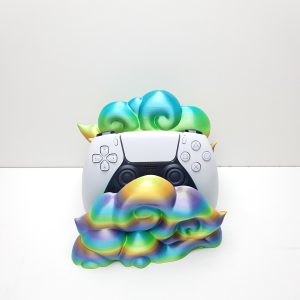 3D-geprinte Regenboogwolk Game controllerhouder
