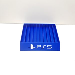 3D-geprinte PS5 gamecase houder blauw