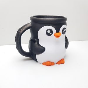 3D-geprinte pinguïn ijsbekerhouder