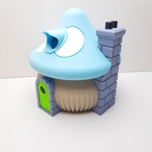 3d geprint paddenstoelhuisje